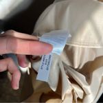 J.Crew  Collection bow-front cutout midi dress in stretch taffeta Khaki Tan Photo 13