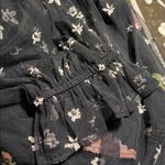 Free People Black Floral Mini Dress Photo 5