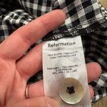 Reformation  Keys Grayson Linen Short April Black and White Check Photo 6