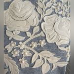 Pankaj & Nidhi at Anthropologie NWT Floral Appliqué Blanche Tee XS bloomcore Blue Photo 3