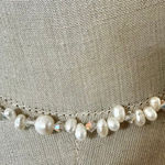 Freshwater Pearl & Crystal Choker with Sterling Silver Clasp Photo 0