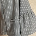 Cupcakes and Cashmere NWT  Light Heather Grey Pin Strip Blazer Size XS Photo 1