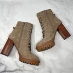 Vince Camuto NEW Emebrila Suede Platform Lug Sole Block Heel Combat Boots 10 Photo 2