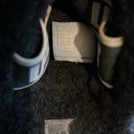 UGG  Fluff Yeah Slide. Black. 8. Flaw on front of right shoe Photo 3