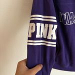Victoria's Secret PINK‎ Washington Purple Cowl Neck Long Sleeve Sweatshirt XS Photo 4