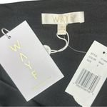 WAYF “Feather Trim” Satin Crop Top –Black Bustier Cami, Size S Photo 5