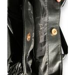 Victoria's Secret Victoria`s Secret Limited Edition Black Leather Tote Bag Purse with Fringe trave Photo 7
