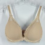 Natori C33 Feathers Lace Contour Underwire Plunge Bra 730023 Size 34DDD Photo 1