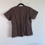Dickies  Women’s Medical Short Sleeve Scrub Top Brown Photo 1