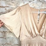 Baltic Born Preston Satin Maxi Dress in Champagne Size Medium NEW Photo 3