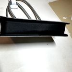 Steve Madden VTG Satchel Handbag Purse Magnetic Snap Button Satin Silver Photo 2