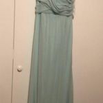David's Bridal David’s Bridal Long Mint Mesh Bridesmaid Dress Size 12 Photo 0