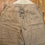 Kut From The Kloth  Pants Size XXL Linen Blend Tan Pull On Flowy Elastic Waist Photo 1