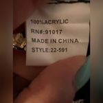 Solitaire  Black and White Striped Crochet Cardigan Photo 4