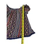 belle du jour Multicolor Short Sleeve Women's Blouse Size Large | 20-32 Photo 4