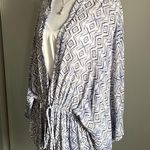 Others Follow Tilly’s Diamond Hobo Print Tie Front Kimono Cover Up Jacket Photo 6
