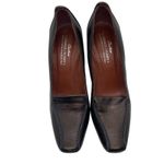 Donald J Pliner Couture Laser Leather Brown Pumps size 8 Photo 1