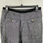 Elevenses NEW Womens Trousers Wide Leg 100% Linen Pants Cuffed Hem Black Sz 2S Photo 2