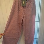 Daily Drills  women’s Striped Pants - Brown and White Photo 2