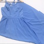 1. State  Blue Strappy Back Slit Skirt Maxi Dre Photo 2