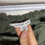 American Eagle lyocell cropped ruffled utility top with patch pockets size S Photo 7