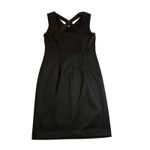 T Tahari  Women's Sleeveless Crisscross-Back Sheath Scuba Dress Size 8 LBD Party Photo 3