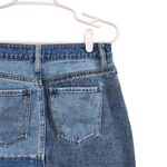 PacSun Y2K Vintage Patchwork Denim Mini Skirt Blue Cotton Raw Hem Size 25 Photo 3