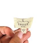 Ember Dark Blue Denim Lightweight Sleeveless Button Down Shirt Women Sz S Photo 7