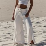 Free People SOLD NWT FP Movement Full Court Wide Leg Pants - Ivory - XL Photo 2