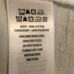 Rachel Zoe  White with Blue Embroidery Nightgown M Photo 10