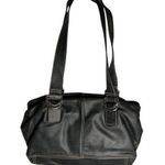 Fossil  Women's Black Leather Satchel Handbag with Double Handles Photo 0