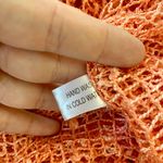 Whimsygoth Salmon Pink / Orange Boho Shawl Asymmetric Crochet Knit Top OS Size undefined Photo 5