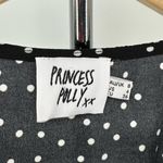 Princess Polly  Bobbie Mini Dress Black Polka Dots size 4 V Neck Short Sleeve Photo 10