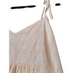 The Nines x HATCH colab S tie strap sundress maternity butter yellow tiered Photo 3