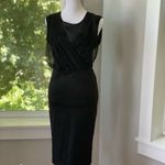 Kardashian Kollection  Sexy Sheer Black Ponte Bodycon Dress Sz XS Photo 1