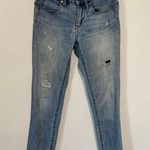 Calvin Klein Jeans Sz 26 Blue  Distressed Skinny Jeans Photo 0