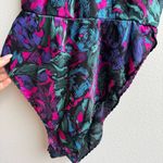 Vintage Lindsey Roscoe Made In USA Farr West Abstract Bodysuits Size Medium Blue Photo 2