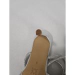 BCBGeneration  Annese Silver And Rhinestone Heels Ankle Straps Size 8 Swiftie Photo 7