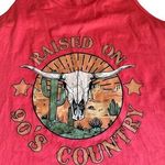 Womens Country Tank Top Pink Marlboro Style Flowy Racerback Skull Western 2XL Size undefined Photo 0