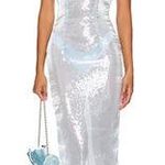 Miscreants x Revolve Kaia Sequin Maxi Dress Baby Blue UK 6 US 2 NWT Photo 0