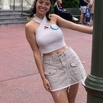 Aerie Tan Mini Cargo Skirt Casual Photo 3