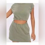 Aerie OFFLINE By Women’s Weekend Fleece Olive Cut Out Sleeveless Small Dress Photo 1