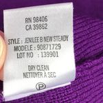 Theory Jenilee B New Steady Purple Wool Knit Sweater Dress Mini Short Size P XS Photo 6