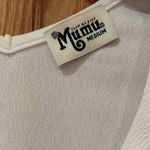 Show Me Your Mumu  Miami V-Neck Stretch Crepe Crop Top‎ in Bone Size Medium Photo 7