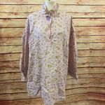 ZARA  High Collar Ruffle Floral Print Shirt Dress , Size XXL Photo 1