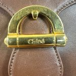 Chloé Vintage Chloe Brown Leather Sling Bag Backpack Authentic Photo 9