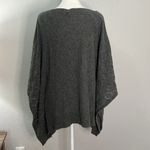 Mango Poncho Sweater Gray Size Medium Photo 3
