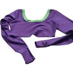 Puma  x DUA LIPA long sleeve crop tee  in purple Photo 6