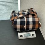 Hayden  Brown Plaid Flannel Long Sleeve Lace Trim Button-Up Shirt Size Small Photo 11