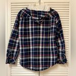 Boston Traders  WomenS Blue Plaid Hooded Sherpa Lined Flannel Jacket - Small EUC Photo 2
